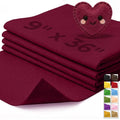 IONTACH 9" X 36" Soft Felt Sheets 1.6mm Thick (4 Packs, Burgundy) - color: Burgundy
