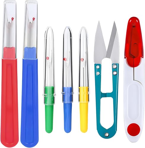 YOFAN Seam Ripper Kit, 7-Piece Thread Remover with Snips for Sewing