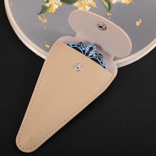 Sewing Embroidery Scissors, Sharp Thread Shears with Cover - color: Blue