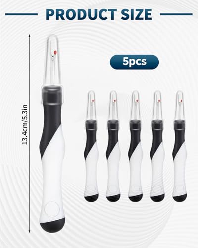 5Pcs Needle and Thread Seam Ripper, Remover Stitch Tool for Sewing/Knitting - color: Black