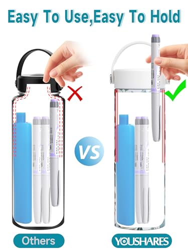 48H Insulin Cooler Travel Case TSA Approved with ℃/℉ Temperature Display - color: 01_watercolor Flowers