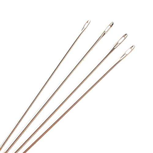 The Beadsmith Sharps Beading Needles - Size 12, Shorter for Smaller Areas, 12 Needles Per Card, European Quality, All Purpose Sewing Needle, Use for Mending and General Hand Sewing - size: #12 - 12 Needles