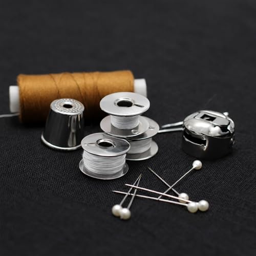 Replacement for PFAFF 2 Bobbin Cases #9076 and 20 Bobbins #9033, Compatible with PFAFF Industrial and Household models 138 234 238 331 333 335 437 438 439 460, Metal Bobbin Case Set Sewing Machines