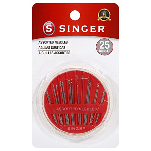 Singer 00276 Assorted Hand Needles in Compact, 25-Count,Assorted 25/Pkg - size: 1-Pack