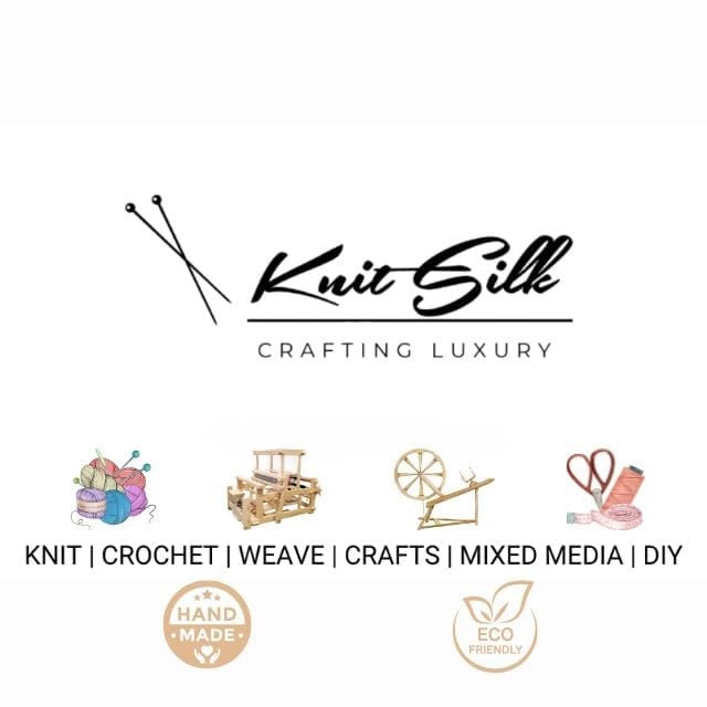Knitsilk Recycled Shibori Sari Silk Ribbon Yarn- Great for Rug Making, Crochet, Knitting, Embroidery, and Jewelry Making |Sustainable and Unique Texture Ribbon Yarn|50 GMS-30 Yards-Multicolor |