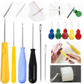 11 Pcs Candle Needle Kit,Wick Inserting Tool Molds Punch Needle with Hook Eye,Large-Eye Candle Wicking Needle(2 Style) - color: 11PCS