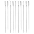 uxcell 60 Pcs Large Eye Sewing Needles, 2.95 Inch 1.6mm High Carbon Iron Embroidery Thread Needle, Silver - size: 75mm, 1.6mm