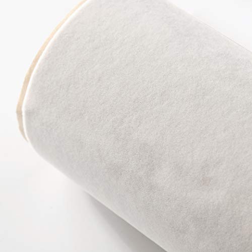 Mesheshe 2PCS Self Adhesive Sheets, DIY Adhesive Sheets for Art & Crafts, Peel and Stick Felt for Drawer/Jewelry Box Liner, Solid Color Wallpaper (14.6" x 39.4", White) - color: White