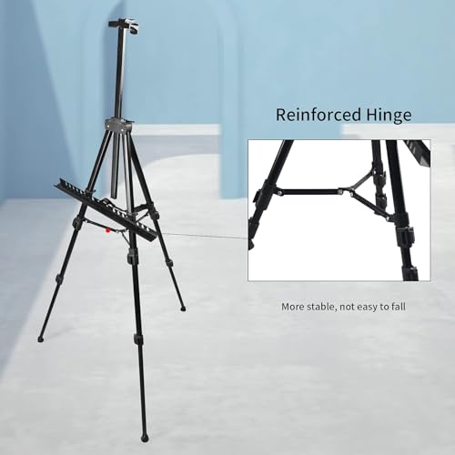 RRFTOK Black 3 Pack 21-66 Inch Art Easel Stand for Painting and Sign - style: 66BL 3-pack