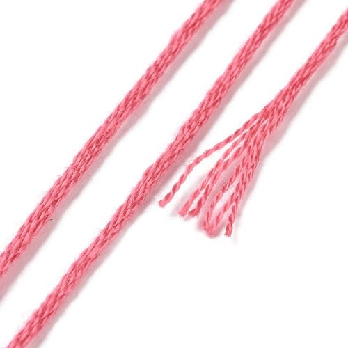 12 Skeins Red Cross Stitch Threads 0.5mm Embroidery Floss 6 Ply Polyester Friendship Bracelets Floss Crafts Floss 12 Color 8.75 Yards(8m)/Skein - color: 12 Skeins, Red