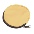 uxcell Mini Canvas Coin Purse Pouch, 3.9" Blank Round Mini Coin Wallet Small Change Purses Portable Organizer Bags with Zipper for Women Men Home DIY, Khaki - color: Khaki
