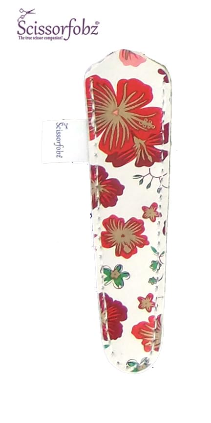 Designer Scissors Sheaths Shears Protective Covers-For Small Embroidery Scissors - Red Floral Garden-#SS-318 - color: Red Floral Garden, size: Single Small Size