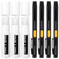4 Pcs Heat Erasable Fabric Markers with 60 Refills for Sewing, Washable, Quilting, Embroidery Refillable Chalk DIY Dressmaking Markers Bulk for Fabric, Cotton, Knitted Fabrics DIY Sewing Tool