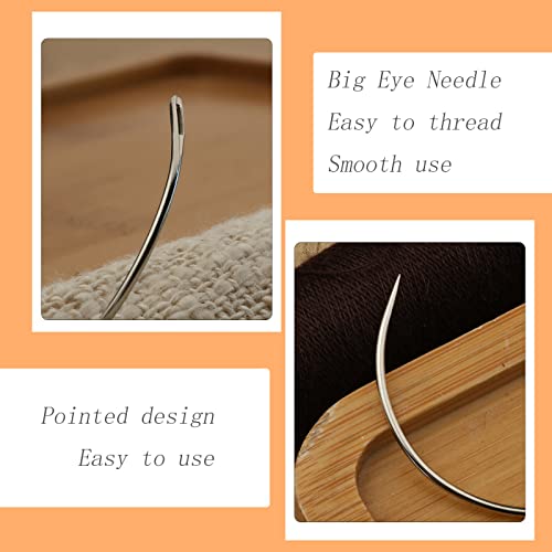 Curved Needles, 50 PCS Curved Sewing Needles, Curved Upholstery Needle - style: 50 PCS A