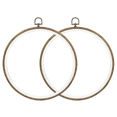 Bonsicoky 3 Pcs 26cm/10.2" Round Embroidery Hoops - size: 10.2 inch / 26cm