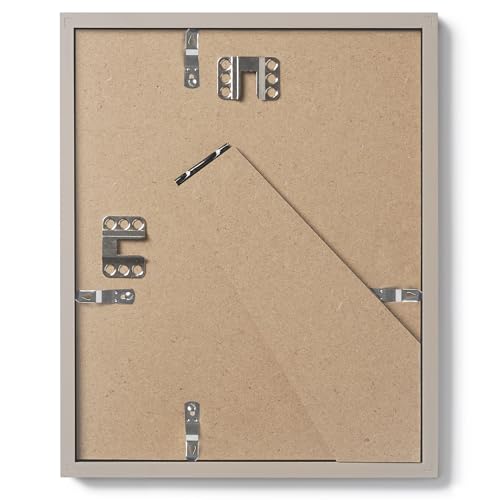 Opposite Wall - 8x10 in - Real Wood Grey Picture Frame - Lightweight, Versatile & Shatterproof - Wall Hanging & Tabletop Photo Frame - Office, Gallery & Home Decor - color: Grey, size: 8x10 in