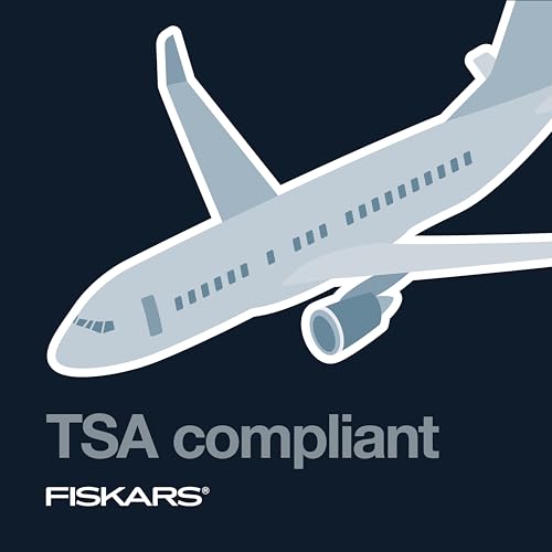 Fiskars Explore Travel Folding Scissors, TSA-Compliant, Mountain Haze