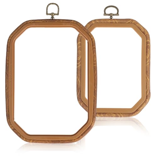 Elegaperma 2pcs Embroidery Hoop Frame, 2 Size Decorative Embroidery Hoop