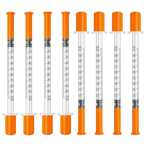 U-100 syringe 29 gauge 1/2 inch needle, disposable syringes, 100 Pack - size: 1ml-29G 1/2", style: 100 Pack