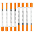 U-100 syringe 29 gauge 1/2 inch needle, disposable syringes, 100 Pack - size: 1ml-29G 1/2", style: 100 Pack