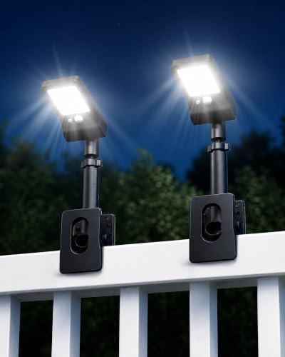 Clip On Solar Lights Outdoor, 350LM Solar Motion Sensor Clamp Light