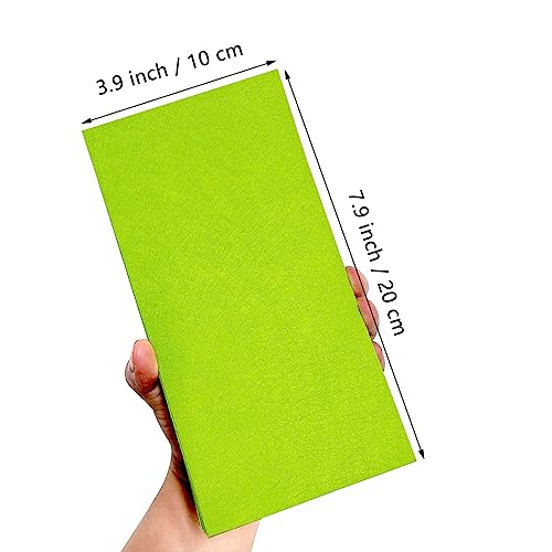 Jtnohx Self Adhesive Felt Sheets Adhesive Backed Felt Fabric Green 4"x8" - color: Green