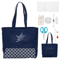 FREEBLOSS Embroidery Handbag Kit Tote Bag Embroidery Kit Sashiko Kit Cross Stitch Bag Set for Art Craft Project Embroidery Bag Kit for Beginners Hand Sewing Kit with PET Template 34 * 31 * 12cm