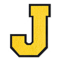 6 Inch Varsity Letter Patches Yellow Iron On Letters - color: Yellow, size: J