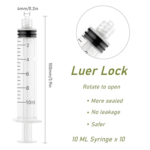 10ml Glue Applicator Syringe with Blunt Tip Needle for Liquid Oil Ink Wood