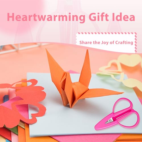 3Pcs Pink Mini Scissors Travel Set - Portable Craft Snips for Sewing, Crochet, Embroidery - Tiny Scissors with Covers, Ideal for Women & Girls on the Go - color: Pink, size: 3 Pack