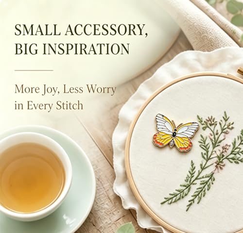 HENYANMHXH Needle Minder Magnet, Cute Magnetic Needle Holder, Butterfly - color: Butterfly
