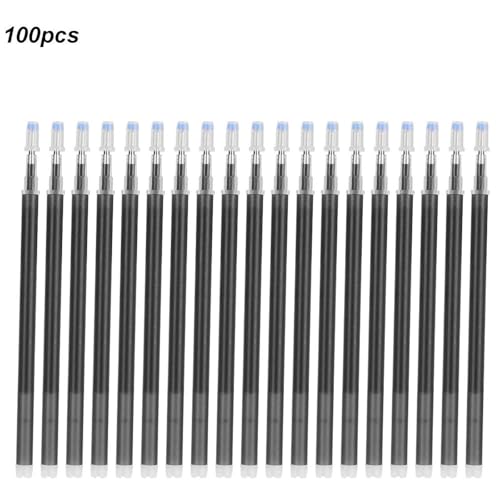 Heat Erasable Fabric Marking Pen Refills, 100-Piece Set, Black, for Sewing, Quilting and Dressmaking