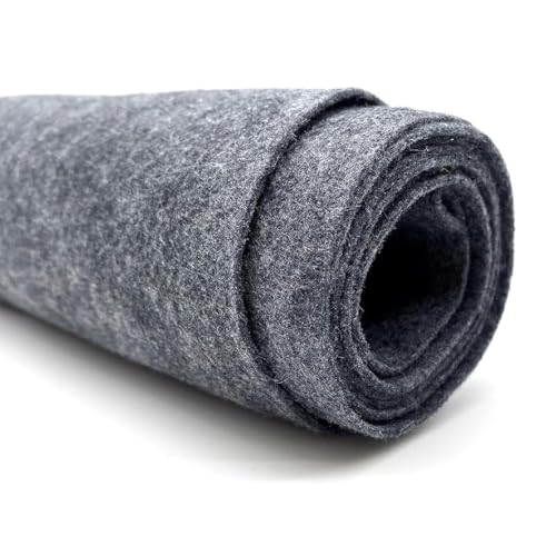 Ice Fabrics Craft Felt Fabric by The Yard - 72" Wide & 1.6mm Thick Acrylic Felt - Soft and Durable Charcoal Fabric for DIY Arts & Crafts, Decorations and More - 1 Yard Charcoal - color: Charcoal, size: 1 Yard