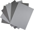 KCS 6 pc of 12" x 18"(30cmx45cm) 14CT Counted Cotton Aida Cloth Cross Stitch Fabric (Medium Grey+Dark Grey) - color: Medium Grey+dark Grey