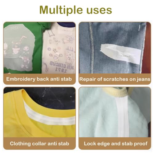 Seneme Soft & Cozy Embroidery Stitch Cover 12" x 12yd Fusible Stabilizer - color: White