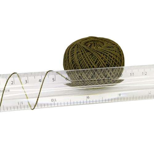 KGS Crochet Thread Cotton Yarn Balls | Size 8 | 10 Balls | 10 Grams Each Ball | Total 100 Grams of Pearl Cotton Thread for Crocheting, Hardanger, Needlepoint Hand Embroidery (Evergreen Dreams) - color: Evergreen Dreams