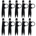 JubileeYarn Professional Multi-Purpose Titanium Precision Trimmer - Black - 10 Pairs - color: Titanium - Black, size: 10 Pairs