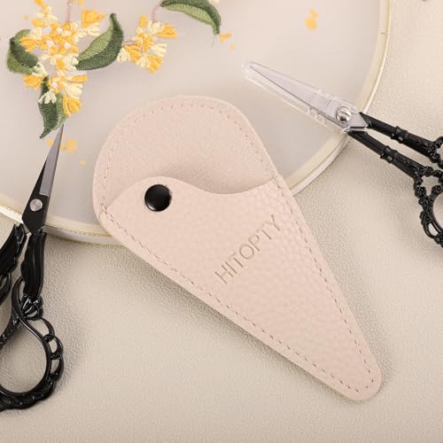 Small Sewing Scissors Protective Cover, White, 2-Pack - color: white