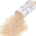 Miyuki Delica Seed Beads - color: DB0353 - Matte Opaque Glazed Luster Dark Cream