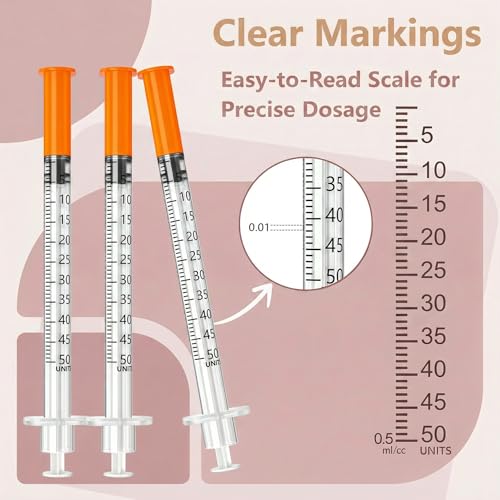 jeringas 0.5cc/ml 30G 5/16" (8mm), Individually Wrapped, Box of 100 - size: 0.5ml 30G 5/16 Inch