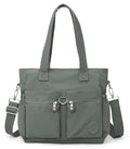 Tote Bag for Women Nylon Purse and Handbags Tote Purse Crossbody Bag Messenger Bag - color: Grey