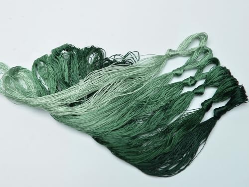 100% Mulberry Silk Embroidery Thread 6 Colors 22m Each (52) - color: 52
