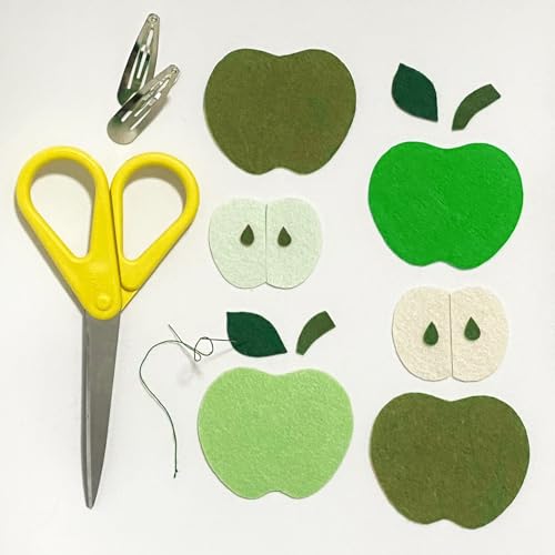 30Pcs Stiff Felt Sheets, 1mm Thick Felt Fabric Squares for Sewing & DIY - color: Dark Green Series