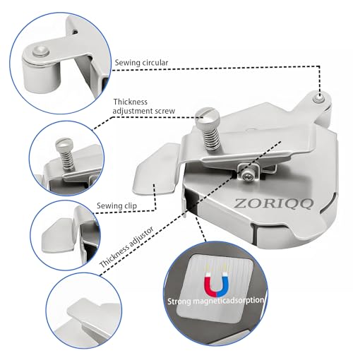 Magnetic Seam Guide for Sewing Machine, 3 in 1 with Seam Ripper - size: 3 in 1 Magnetic Seam Guide