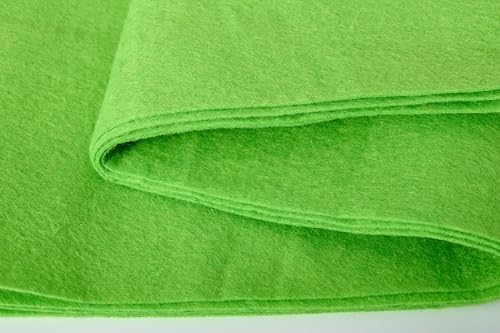 Soft Felt Fabric Sheets 1.6mm Thick Sewing Patwork Material Large Craft Felt Roll Fabric by The Yard (Light Green, 18"X 36" Inches) - color: Light Green, size: 18"X 36" Inches