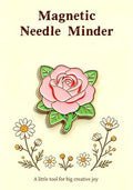 HENYANMHXH Needle Minder Magnet, Cute Magnetic Needle Holder, Pink Rose - color: Blush Pink Rose