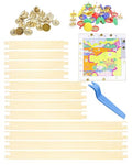 10-Piece of Wooden Canvas Stretcher Bars - 3 Sizes for Seamless Needlepoint Creations, with Tacks, Serving as Prime Stretcher Bars for Needlework Projects, Embroidery Stitch Frame Set(8,10 Inch) - size: 10PCS-(8,10 Inch)