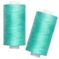 All Purpose Polyester Sewing Thread-2 Spools for Hand and Machine Sewing(Emerald Green) - color: Emerald Green