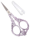 YOUGUOM Sewing Embroidery Scissors, Small Craft Shears with Cover - color: Light Purple