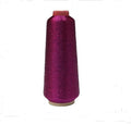 Sparkle Metallic Threads Machine Embroidery - 5000 Yards per roll (Rose red Color) - color: rose red color